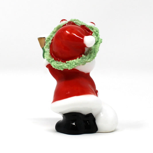 Figurines, Napcoware, Christmas Santa Claus, Miniature Bone China Spaghetti, Taiwan, Vintage