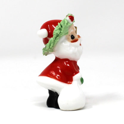 Figurines, Napcoware, Christmas Santa Claus, Miniature Bone China Spaghetti, Taiwan, Vintage