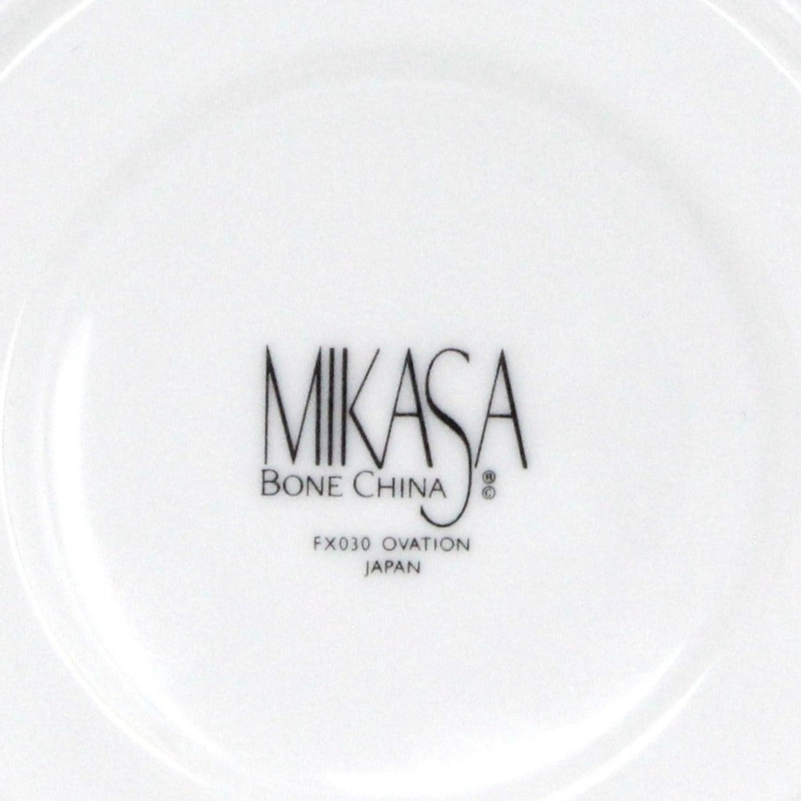 Demitasse & Saucer, Mikasa, Ovation White, Lotus Flower, Vintage Japan