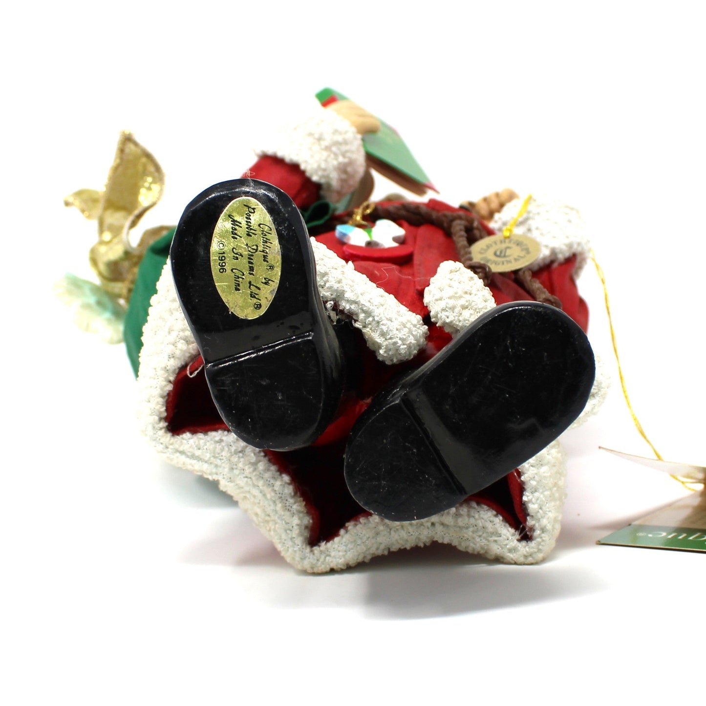 Figurine, Christmas Santa, Possible Dreams Clothtique "Heaven Sent", Vintage 1996