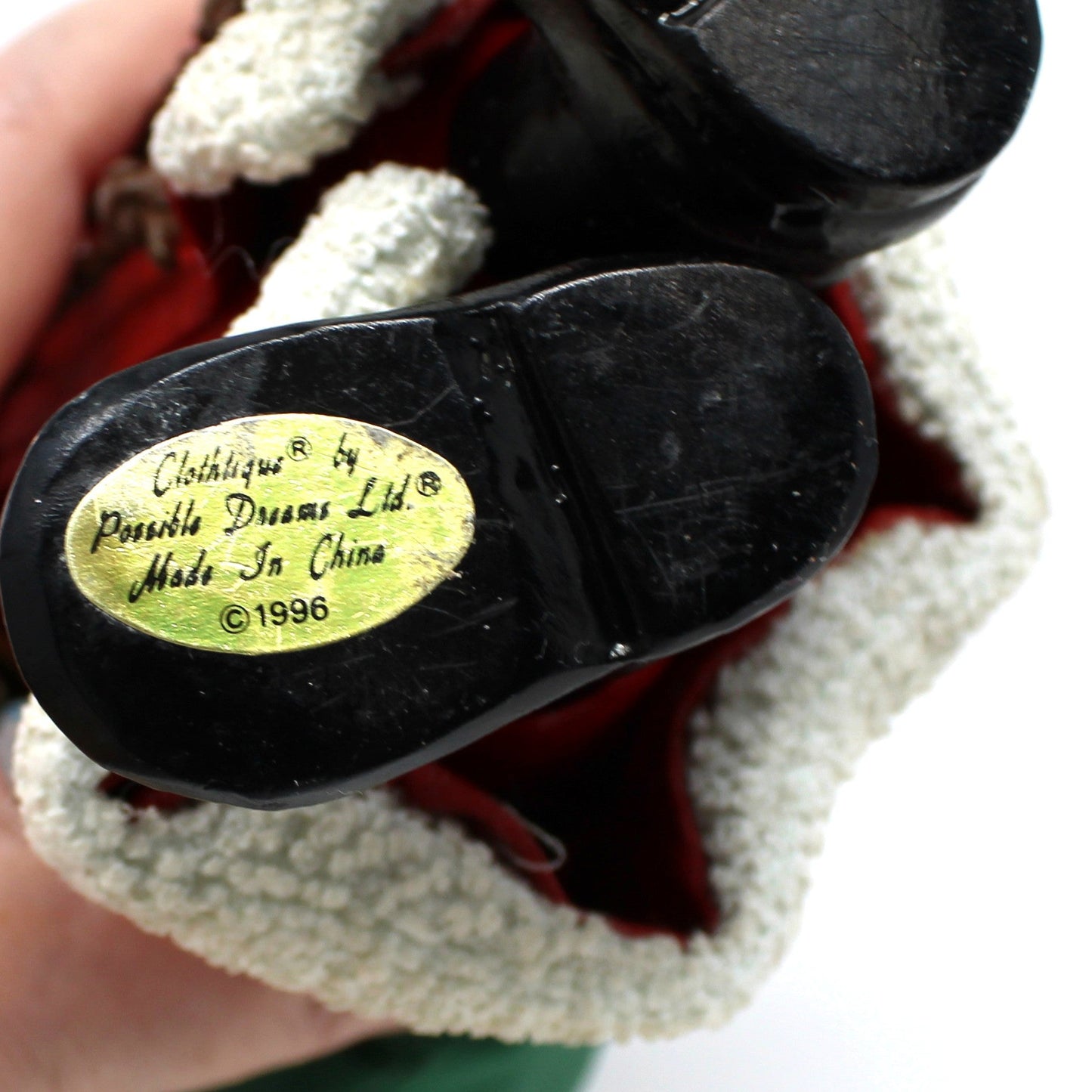 Figurine, Christmas Santa, Possible Dreams Clothtique "Heaven Sent", Vintage 1996