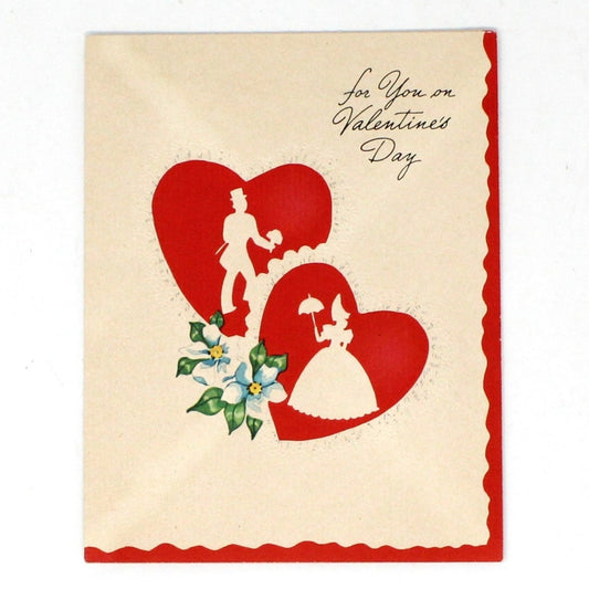 Greeting Card / Valentine Card, A-Meri-Card, Victorian Couple, Vintage