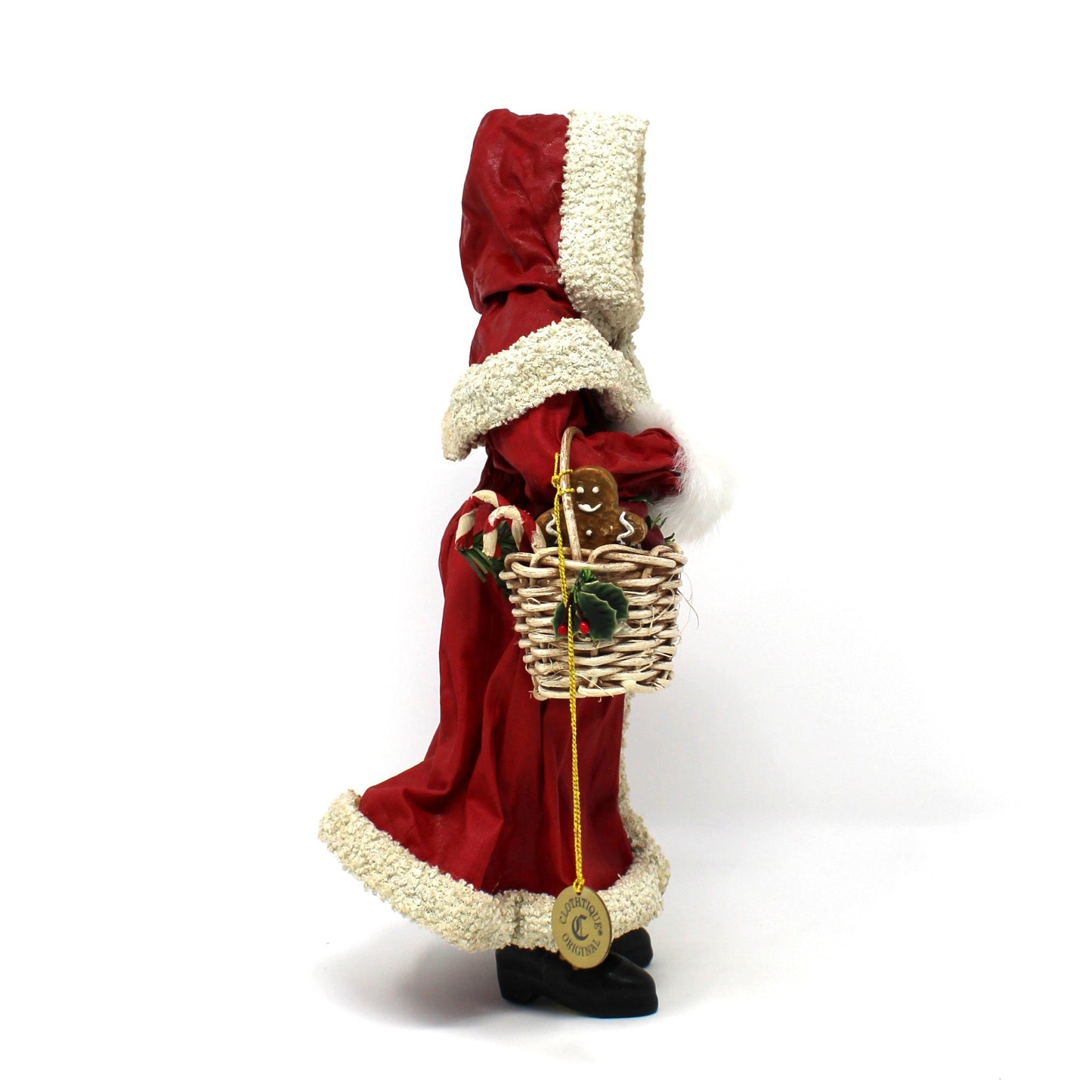 Figurine, Christmas Mrs Claus with Basket, Possible Dreams Clothtique, Vintage 1990