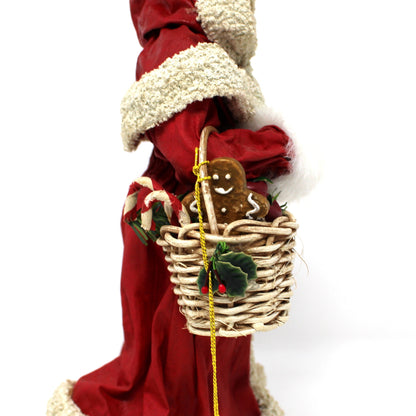 Figurine, Christmas Mrs Claus with Basket, Possible Dreams Clothtique, Vintage 1990