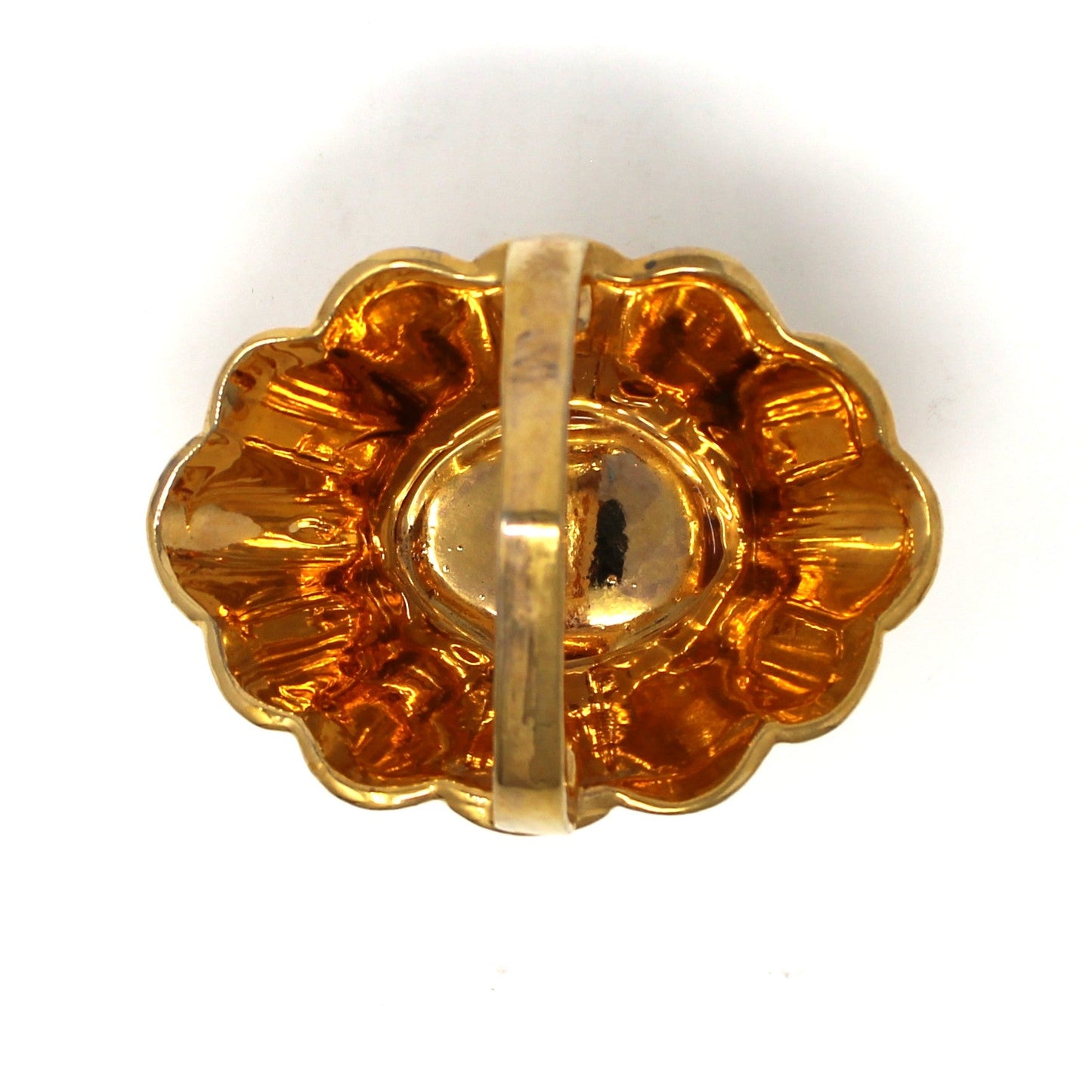 Basket, Gold Plated Porcelain, Miniature Basket / Candy Dish, Bavaria Germany, Vintage