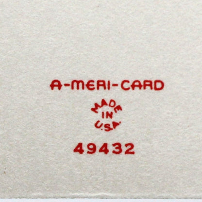 Greeting Card / Valentine Card, A-Meri-Card, Fold Up, Navy Sailor & Sassy Girl, Vintage