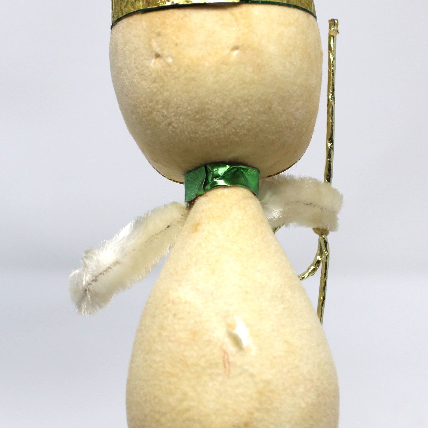 Ornaments, Toy Solider Mouse / Marching Band Leader, Anthropomorphic Christmas Flocked, Kitsch, Vintage