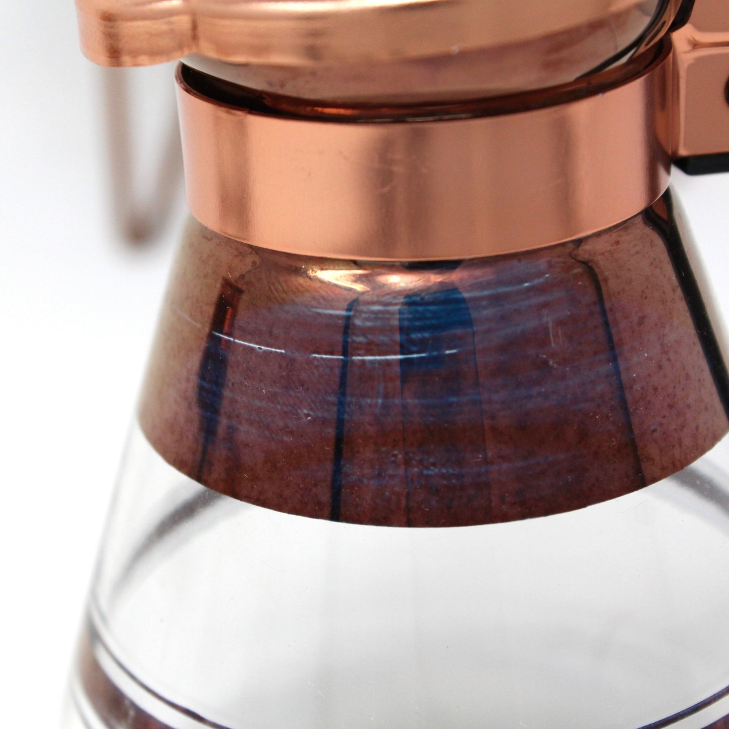 Carafe / Coffee Server, Twin Syrup Pitchers & Warmers, Inland Glass, MCM Copper, Vintage