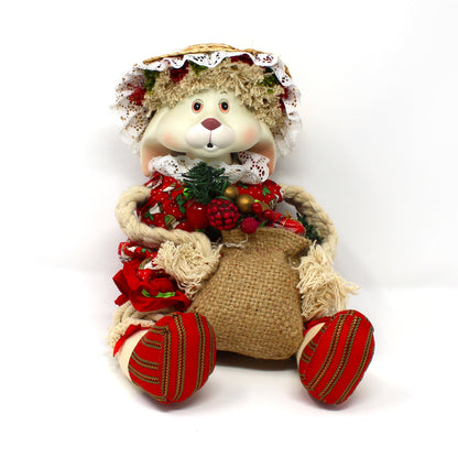 Dolls, House of Lloyd, Christmas Anthropomorphic Bunny Shelf Sitters, "Floyd & Flossie", Original Box, 1996