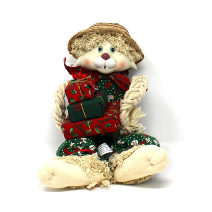 Dolls, House of Lloyd, Christmas Anthropomorphic Bunny Shelf Sitters, "Floyd & Flossie", Original Box, 1996