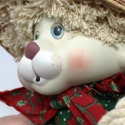 Dolls, House of Lloyd, Christmas Anthropomorphic Bunny Shelf Sitters, "Floyd & Flossie", Original Box, 1996