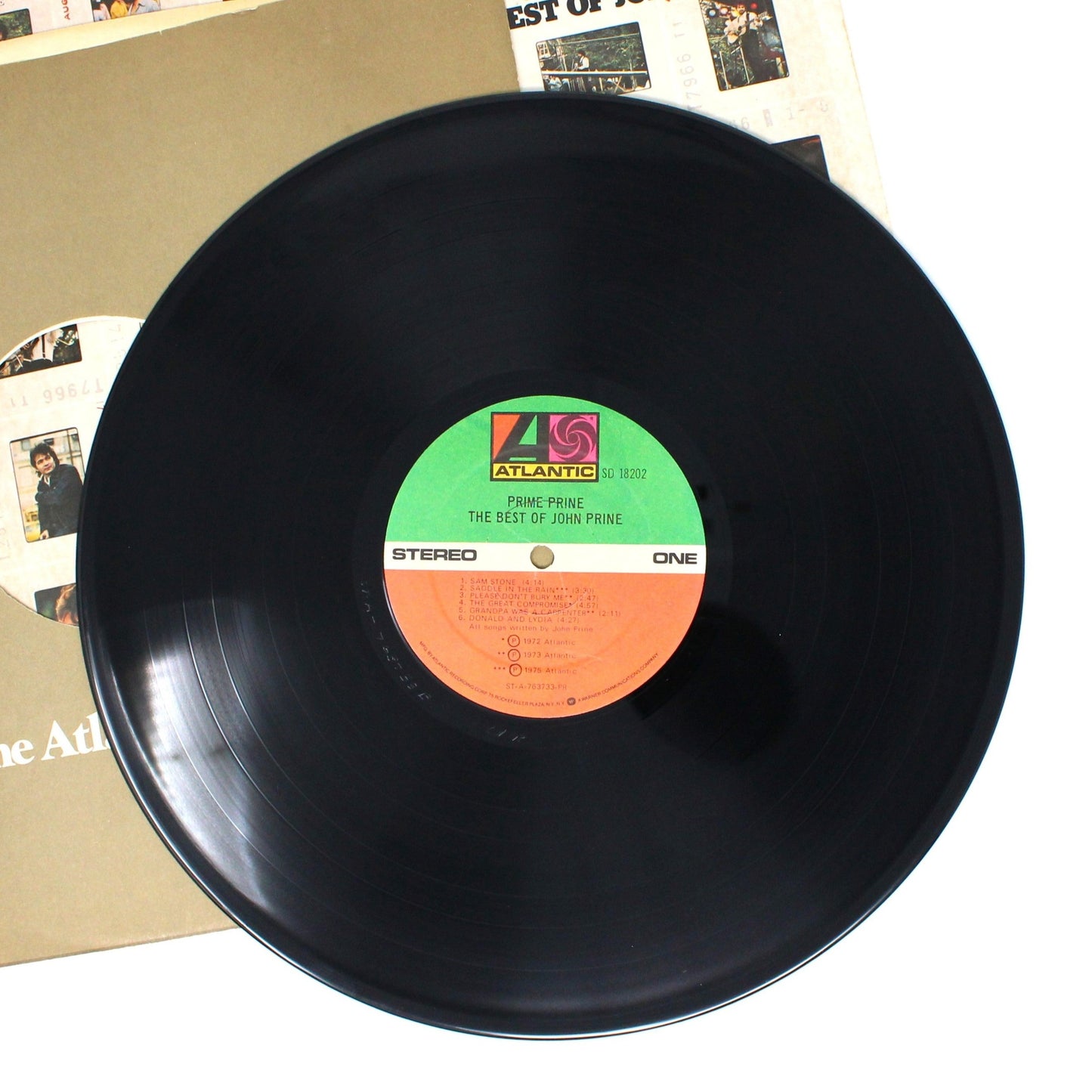 Record Album, John Prine, Prime Prine The Best of John Prine, Original 1976, Atlantic Records, Vintage VG