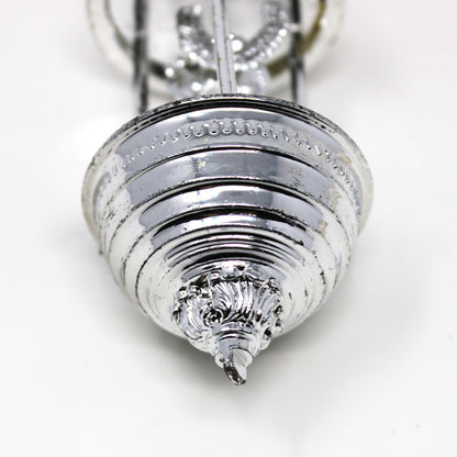 Ornaments, Christmas Oil Rain Lamp with Angel, Vintage Plastic, SOLD