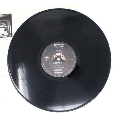 Record Album, Bob Welch, Three Hearts, Original 1979, Capitol Records, Vintage Vinyl, USED, VG+