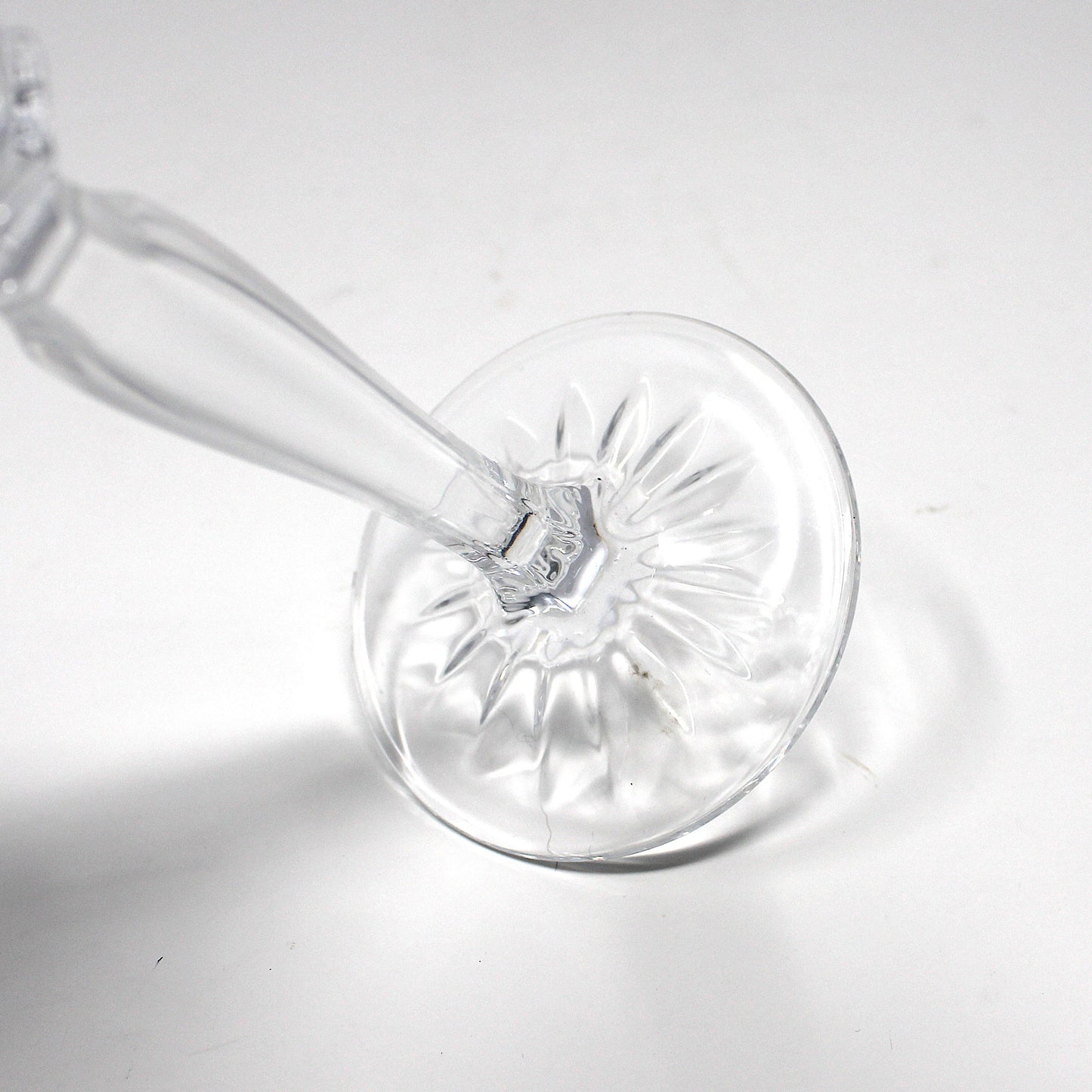 Champagne Flutes, Cristal D'Arques, Classic Pattern, Vertical Cuts, Set of 4