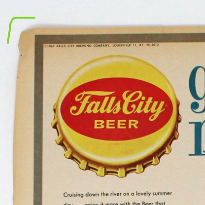 Advertisement, Falls City Beer, 1962, Original Magazine Ad, Vintage