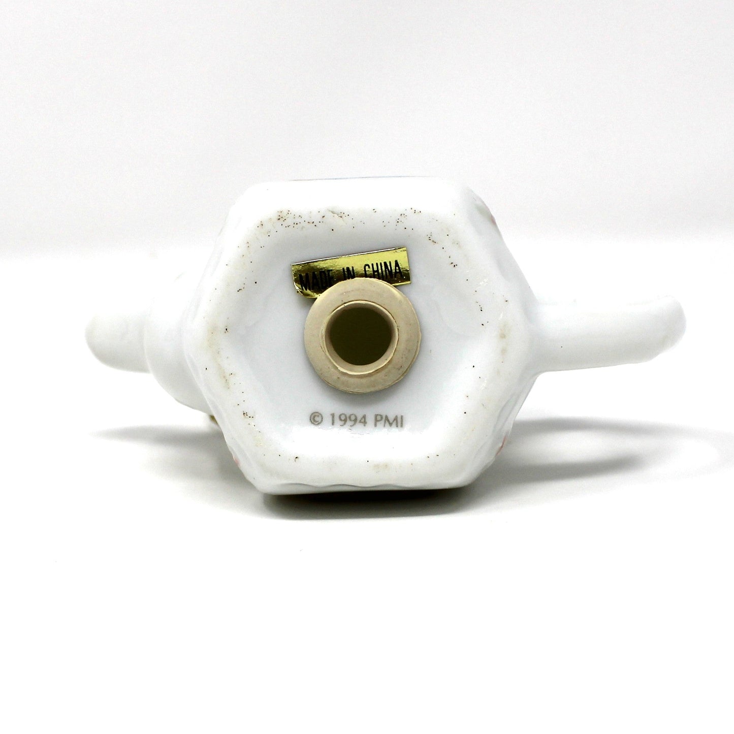 Ornaments, Enesco, Precious Moments Teapot Light Cover, Boy with Christmas Lights, Vintage 1994