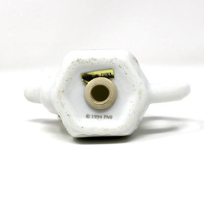 Ornaments, Enesco, Precious Moments Teapot Light Cover, Boy with Christmas Lights, Vintage 1994