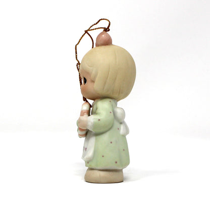 Ornaments, Enesco, Precious Moments Girl with Heart, Dated 1997, Retired