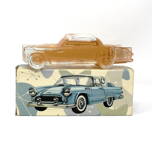 Decanter, After Shave, Avon, 1955 Ford Thunderbird, Wild Country After Shave in Box, Vintage