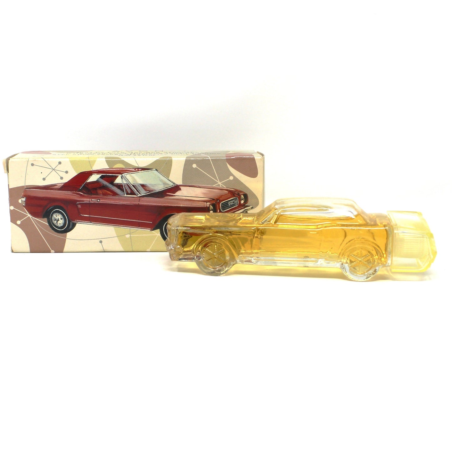 Decanter, After Shave, Avon, 1964 Ford Mustang, Mesmerize After Shave in Box, Vintage