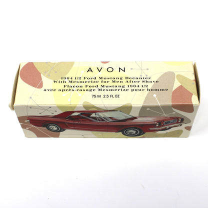 Decanter, After Shave, Avon, 1964 Ford Mustang, Mesmerize After Shave in Box, Vintage