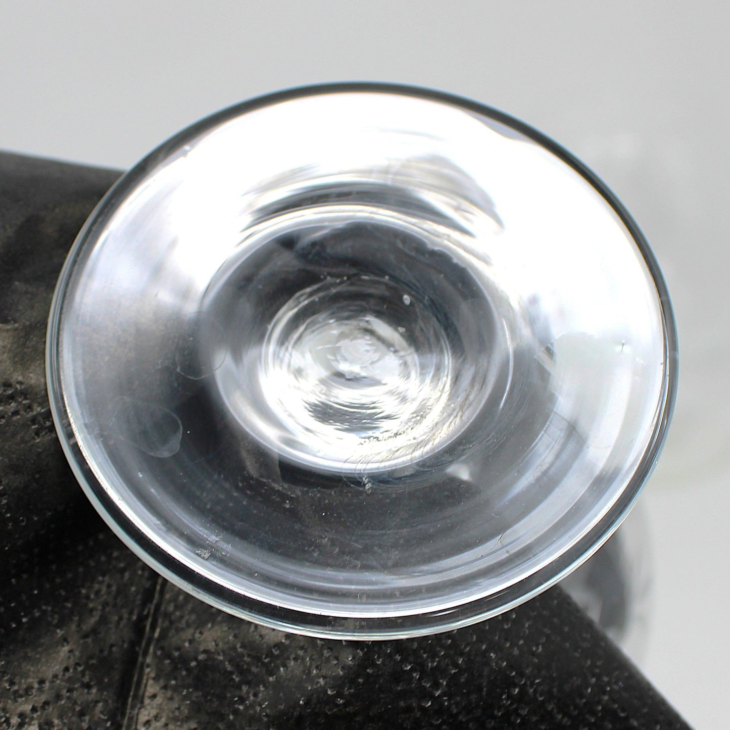 Brandy Sniffers, Sasaki, Bamboo, Cut Blown Glass Set of 6, (Smooth Bulbous Stem), Vintage