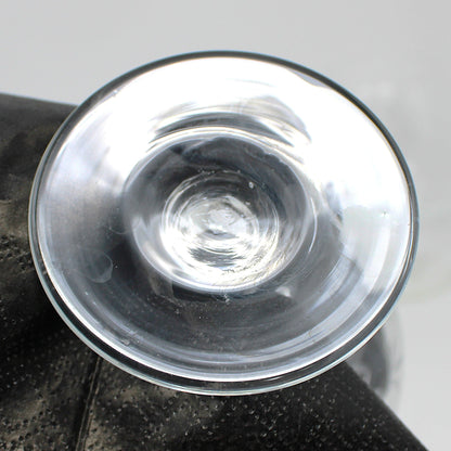 Brandy Sniffers, Sasaki, Bamboo, Cut Blown Glass Set of 6, (Smooth Bulbous Stem), Vintage