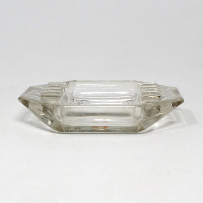 Ashtray, Hotel Souvenir, Motel 6, Glass Advertising Ashtray, Vintage