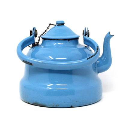 Teapot, EMO Celje, Blue Enamel, Vintage, Yugoslavia, SOLD