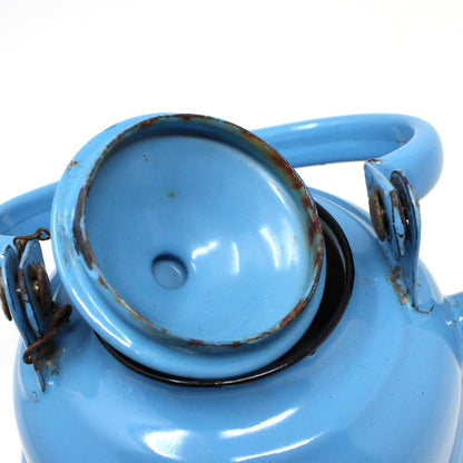 Teapot, EMO Celje, Blue Enamel, Vintage, Yugoslavia