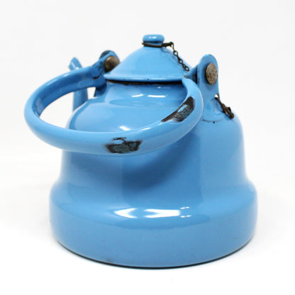 Teapot, EMO Celje, Blue Enamel, Vintage, Yugoslavia, SOLD