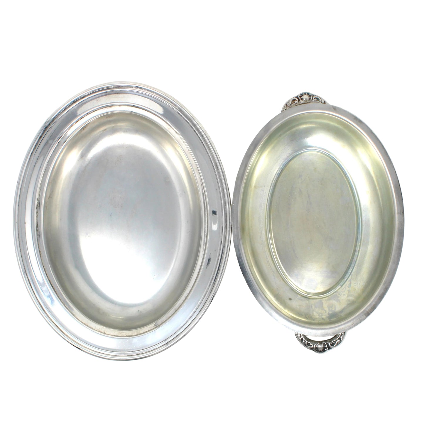 Serving Dish with Lid, Silverplate, Oval Covered Casserole, Eales 1779, Vintage