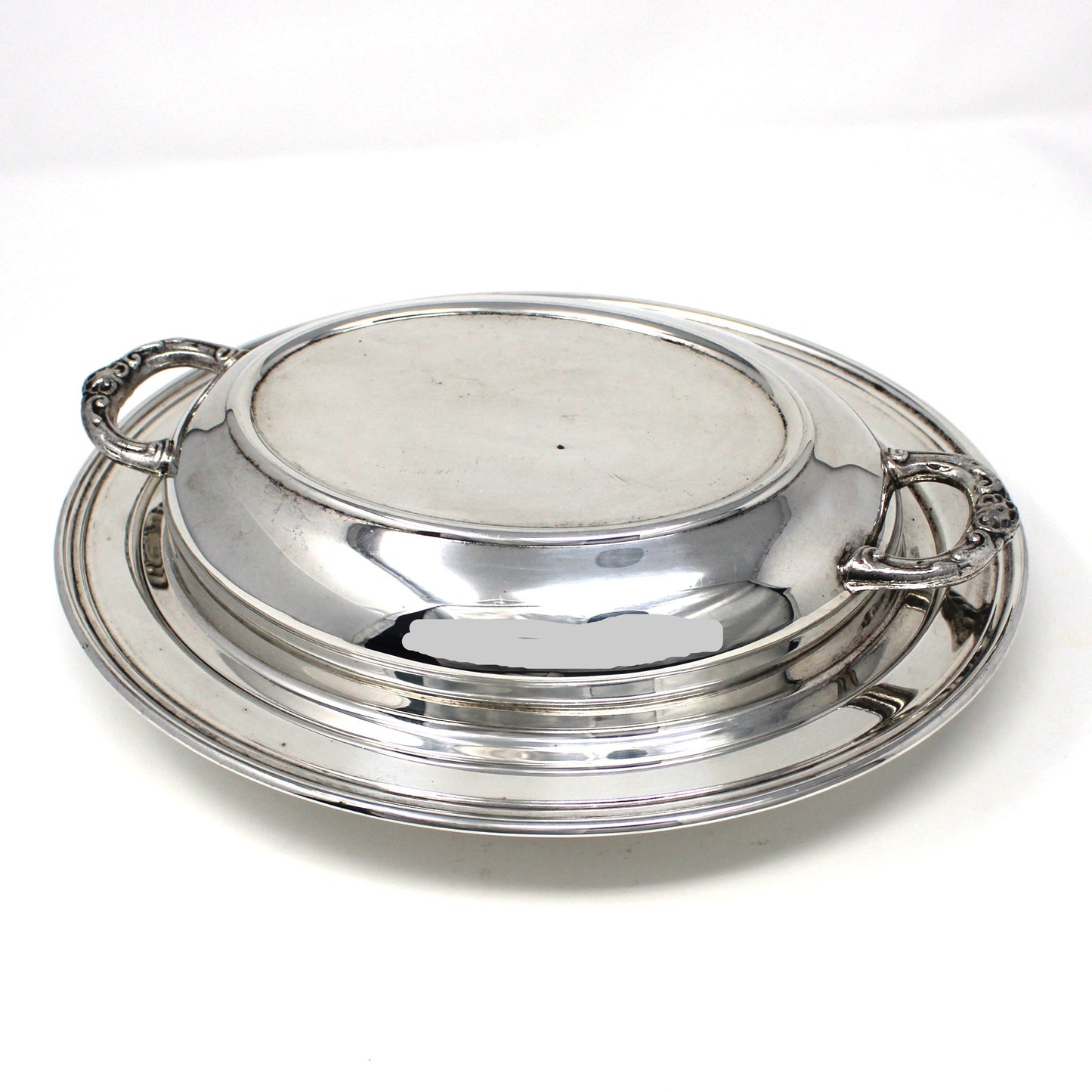 Serving Dish with Lid, Silverplate, Oval Covered Casserole, Eales 1779, Vintage