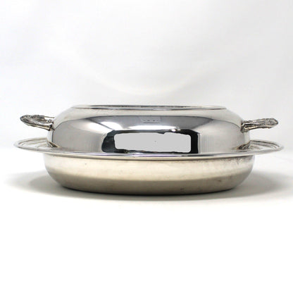 Serving Dish with Lid, Silverplate, Oval Covered Casserole, Eales 1779, Vintage