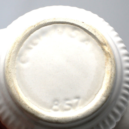 Soup Crocks with Lids and Handles, California USA White Ceramic Bowls, Set of 4, Vintage