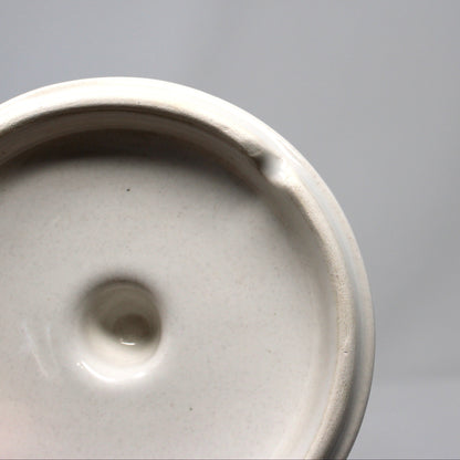 Soup Crocks with Lids and Handles, California USA White Ceramic Bowls, Set of 4, Vintage