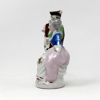 Figurine, French Victorian Couple, Man Playing Mandolin, Japan, Vintage