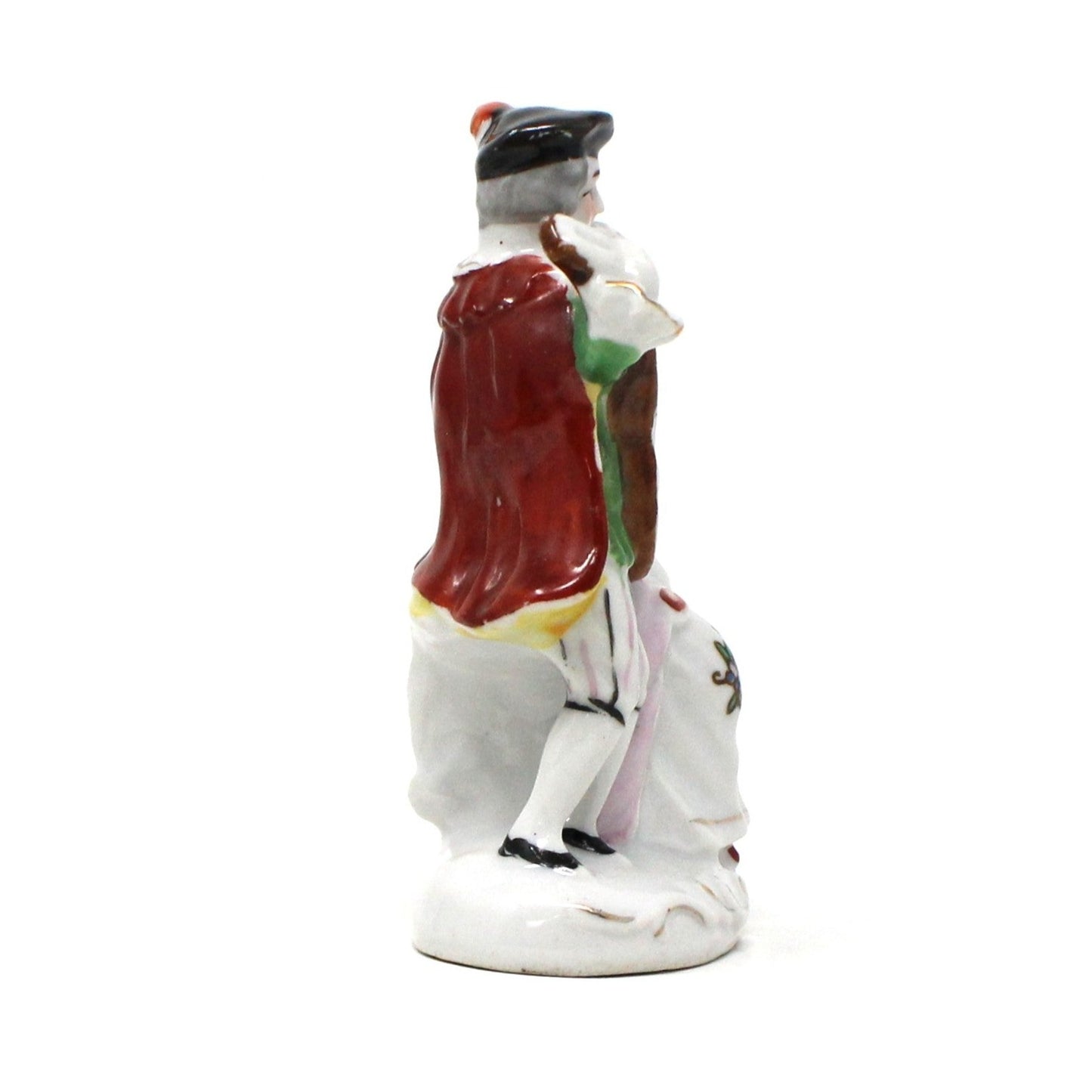 Figurine, French Victorian Couple, Man Playing Mandolin, Japan, Vintage