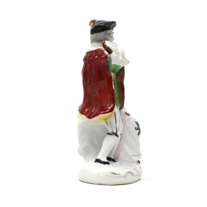 Figurine, French Victorian Couple, Man Playing Mandolin, Japan, Vintage