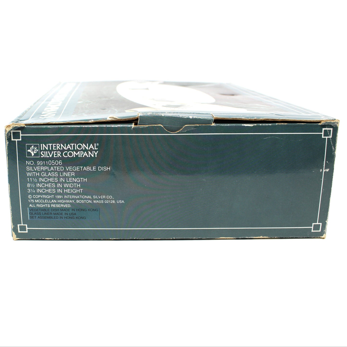 Serving Dish with Lid, Silverplate, Oval Covered Casserole, Gadroon Edge, ISC, Vintage