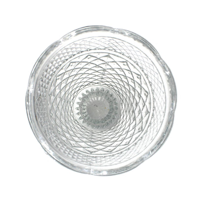 Vase, Anchor Hocking, Wexford, Clear Glass Large Flower Vase, Footed, Vintage, 1970's