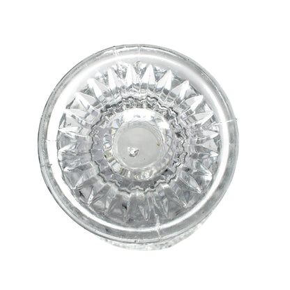 Vase, Anchor Hocking, Wexford, Clear Glass Large Flower Vase, Footed, Vintage, 1970's