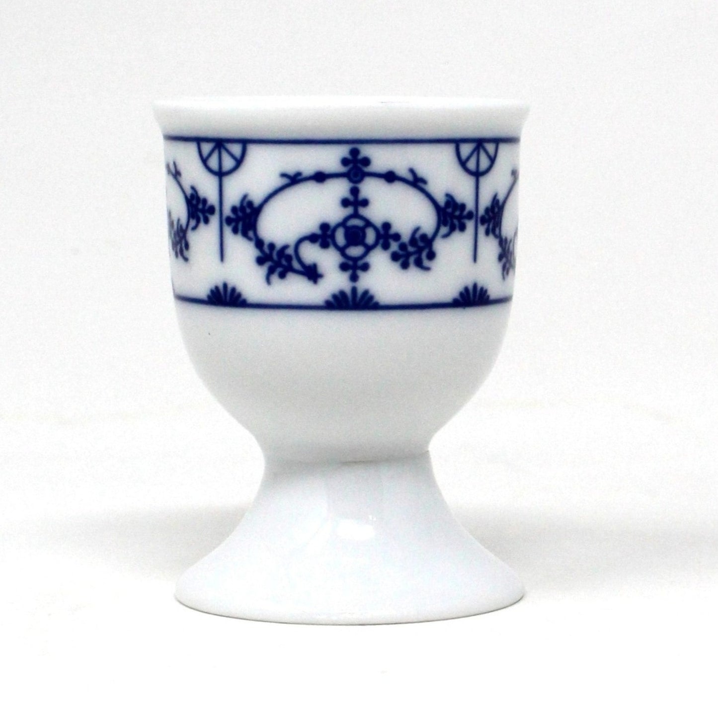Egg Cups, Winterling Schwarzenbach, Strawflower, Blue & White, Bavaria, Set of 3, Vintage, SOLD