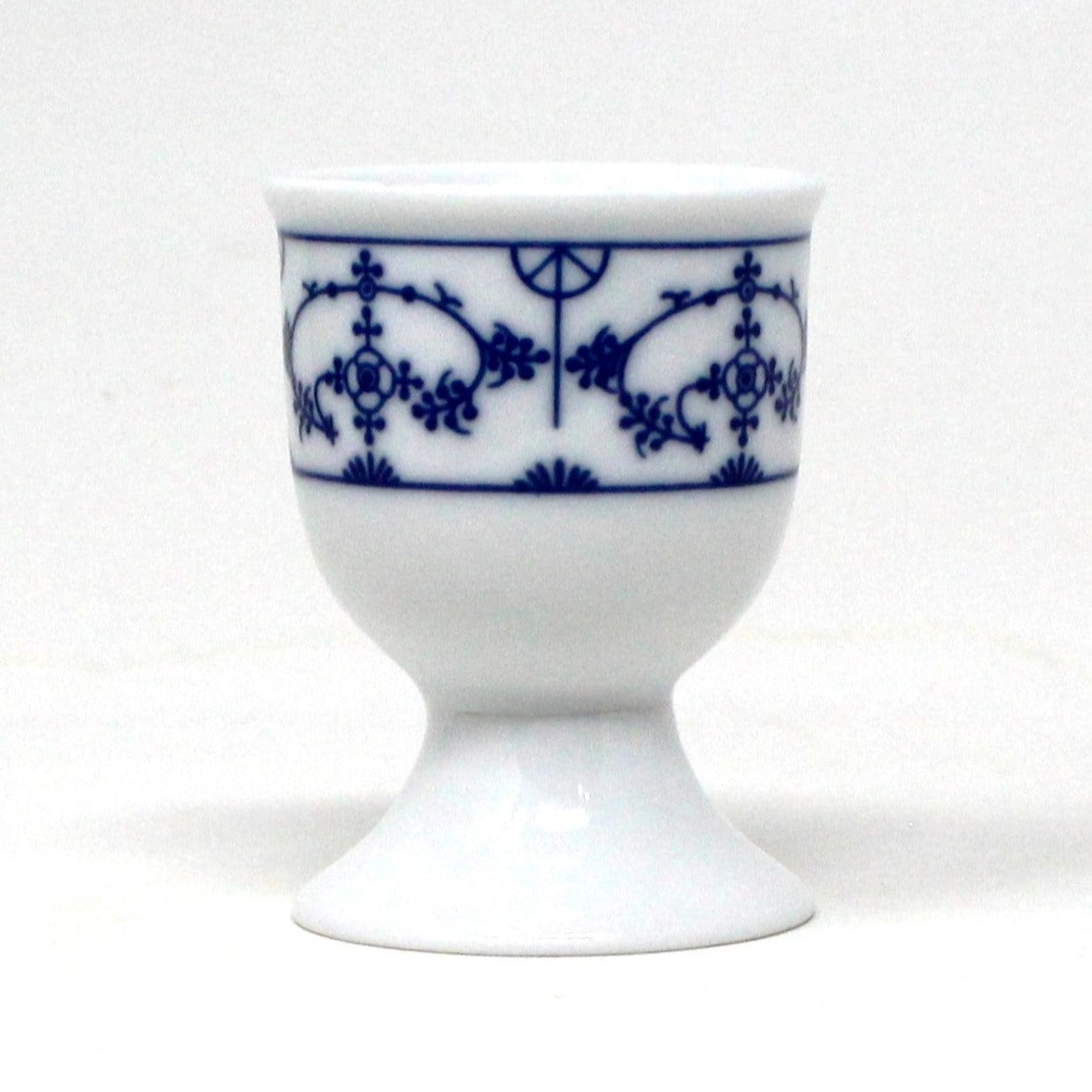 Egg Cups, Winterling Schwarzenbach, Strawflower, Blue & White, Bavaria, Set of 3, Vintage, SOLD