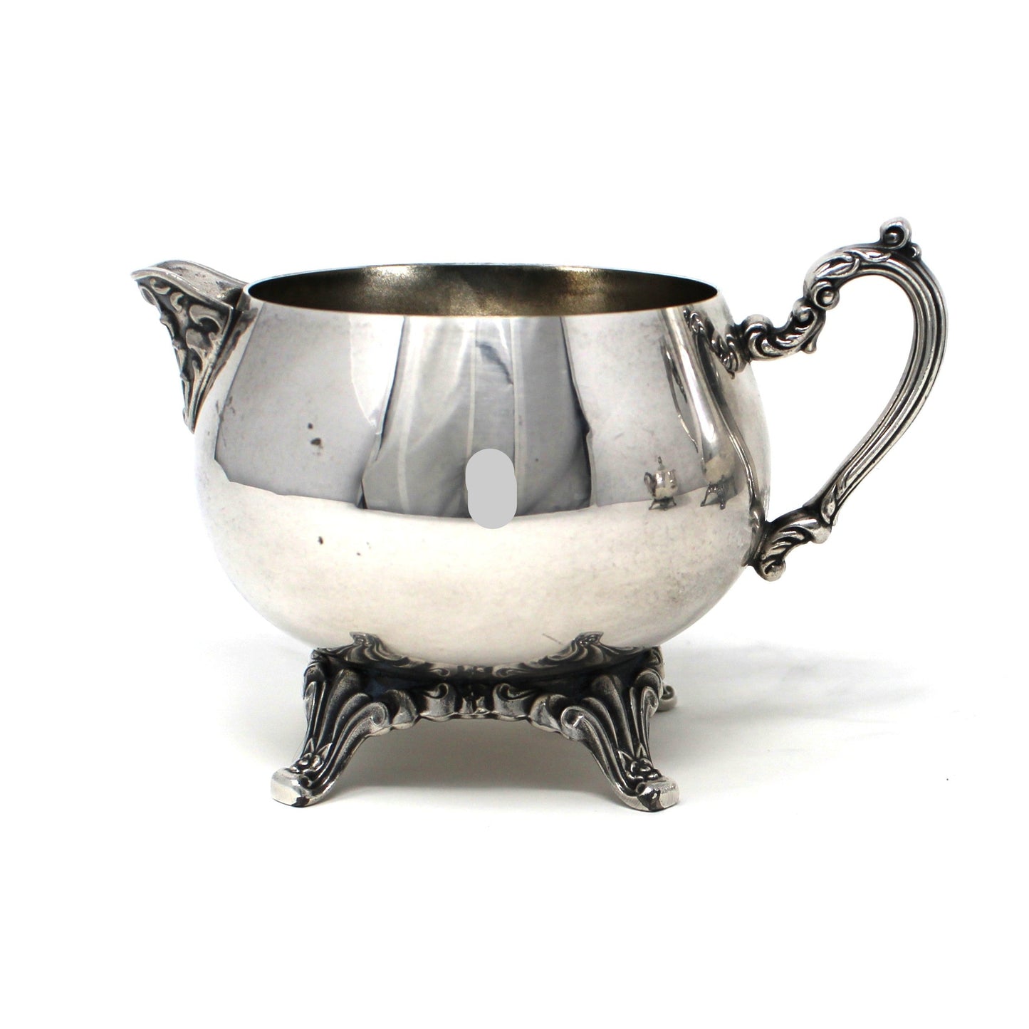 Coffee Serving Set, Silverplate, Coffee Pot, Sugar Bowl with Lid and Creamer, Oneida, Du Maurier Pattern Hollowware, Vintage