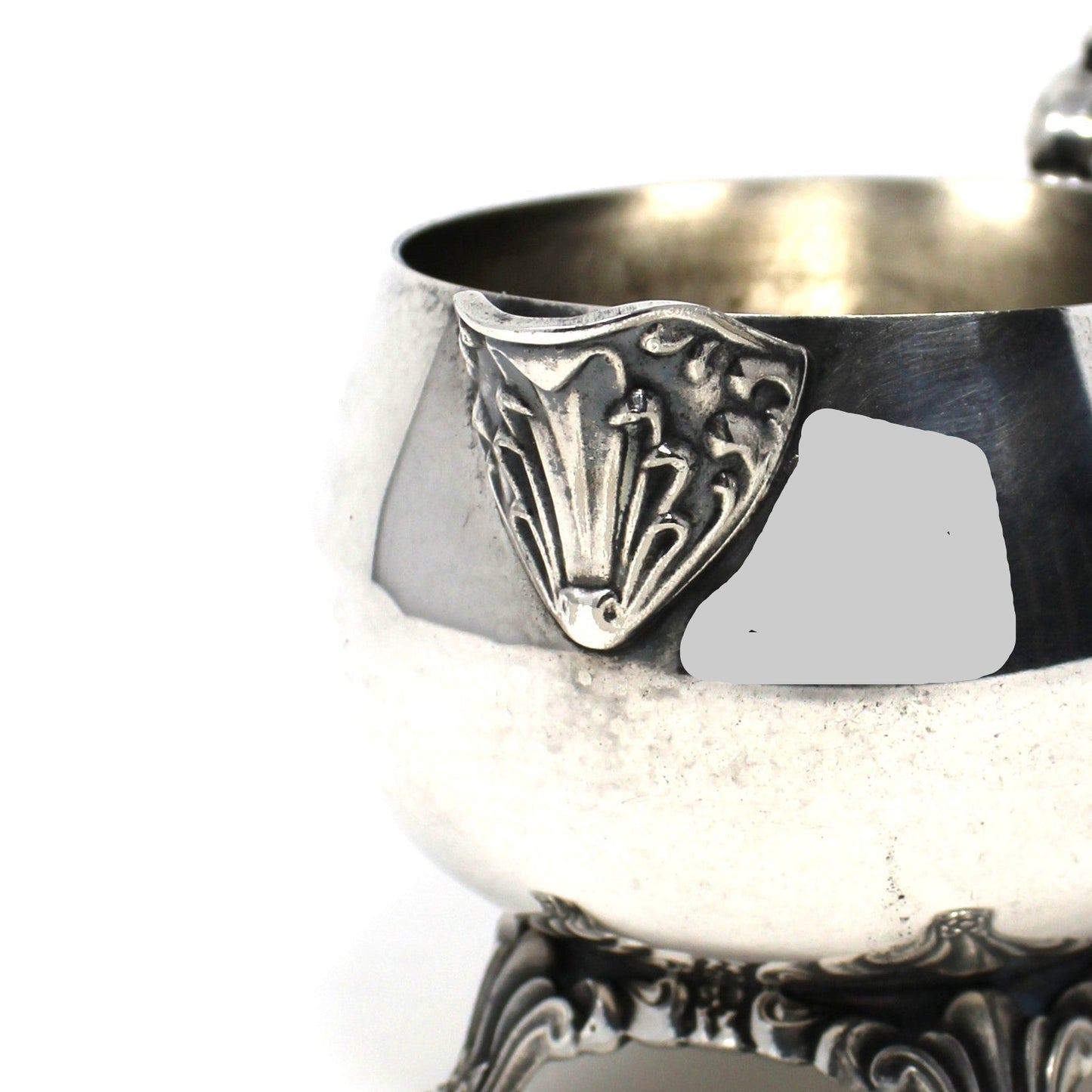 Coffee Serving Set, Silverplate, Coffee Pot, Sugar Bowl with Lid and Creamer, Oneida, Du Maurier Pattern Hollowware, Vintage