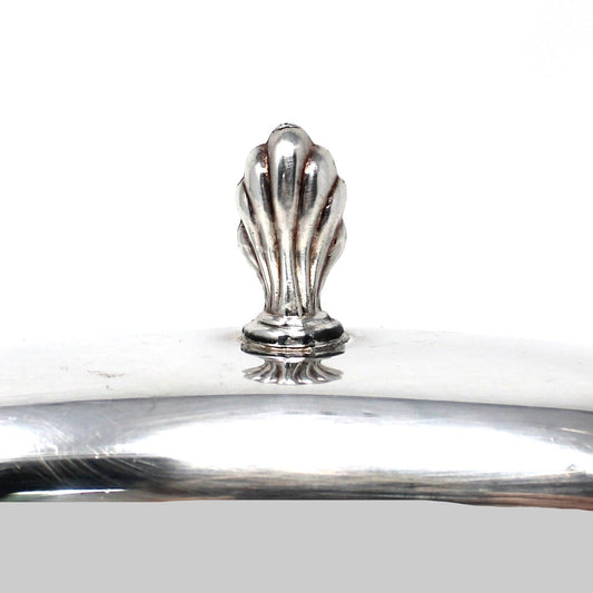 Butter Dish, Silverplate, Chippendale Pattern by ISC, Vintage Hollowware