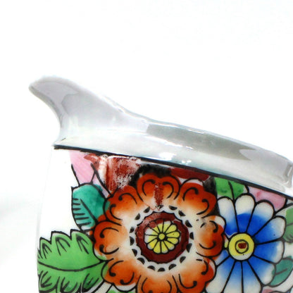 Tea Set, Japan Lusterware Floral, Teapot, Sugar, Creamer, Cups/Saucers & Plates, 13 Pcs, Vintage