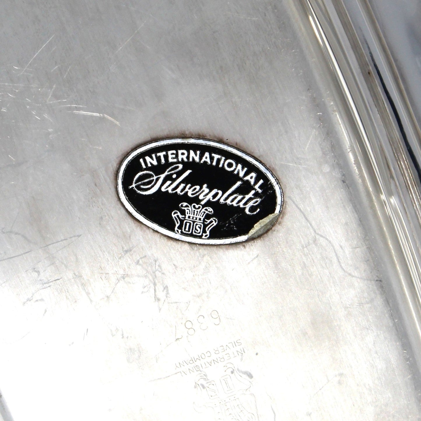 Butter Dish, Silverplate, Chippendale Pattern by ISC, Vintage Hollowware